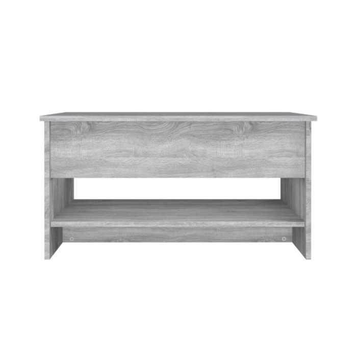 Table basse Sonoma gris 80x50x40 cm Bois d'ingénierie