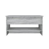 Table basse Sonoma gris 80x50x40 cm Bois d'ingénierie