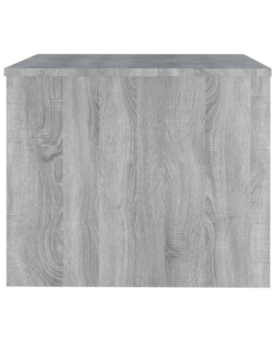 Table basse Sonoma gris 80x50x40 cm Bois d'ingénierie