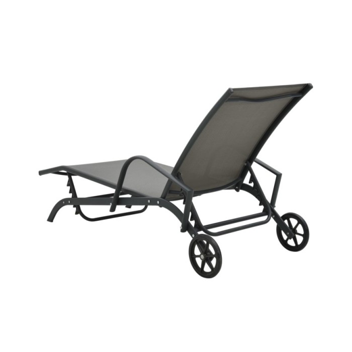 Chaise longue Acier et textilène