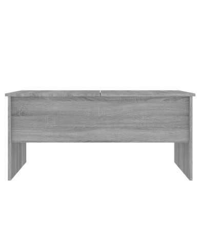 Table basse Sonoma gris 102x50,5x46,5 cm Bois d'ingénierie