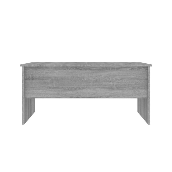 Table basse Sonoma gris 102x50,5x46,5 cm Bois d'ingénierie