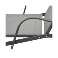 Chaise longue Acier et textilène