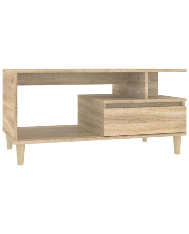 Table basse Chêne sonoma 90x49x45 cm Bois d'ingénierie
