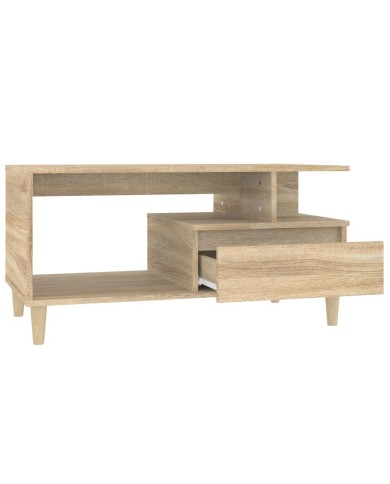 Table basse Chêne sonoma 90x49x45 cm Bois d'ingénierie