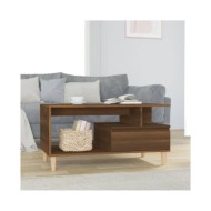 Table basse Chêne marron 90x49x45 cm Bois d'ingénierie