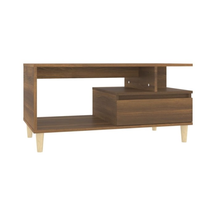 Table basse Chêne marron 90x49x45 cm Bois d'ingénierie