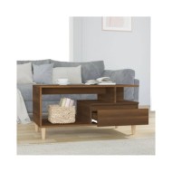 Table basse Chêne marron 90x49x45 cm Bois d'ingénierie