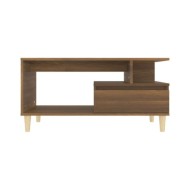 Table basse Chêne marron 90x49x45 cm Bois d'ingénierie