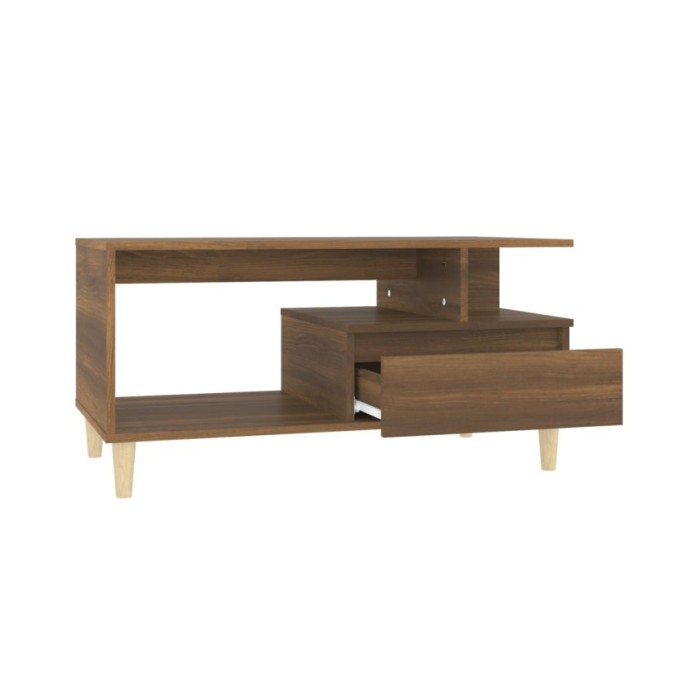 Table basse Chêne marron 90x49x45 cm Bois d'ingénierie