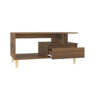 Table basse Chêne marron 90x49x45 cm Bois d'ingénierie