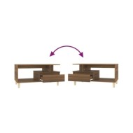 Table basse Chêne marron 90x49x45 cm Bois d'ingénierie