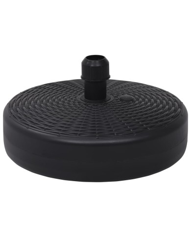Socle de parasol Rempli de sable/d'eau 24 L Noir 