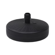 Socle de parasol Rempli de sable/d'eau 24 L Noir 