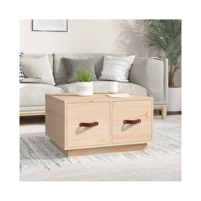 Table basse 60x53x35 cm Bois massif de pin
