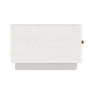 Table basse Blanc 60x53x35 cm Bois massif de pin