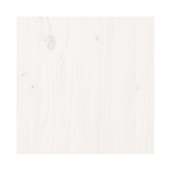 Table basse Blanc 60x53x35 cm Bois massif de pin