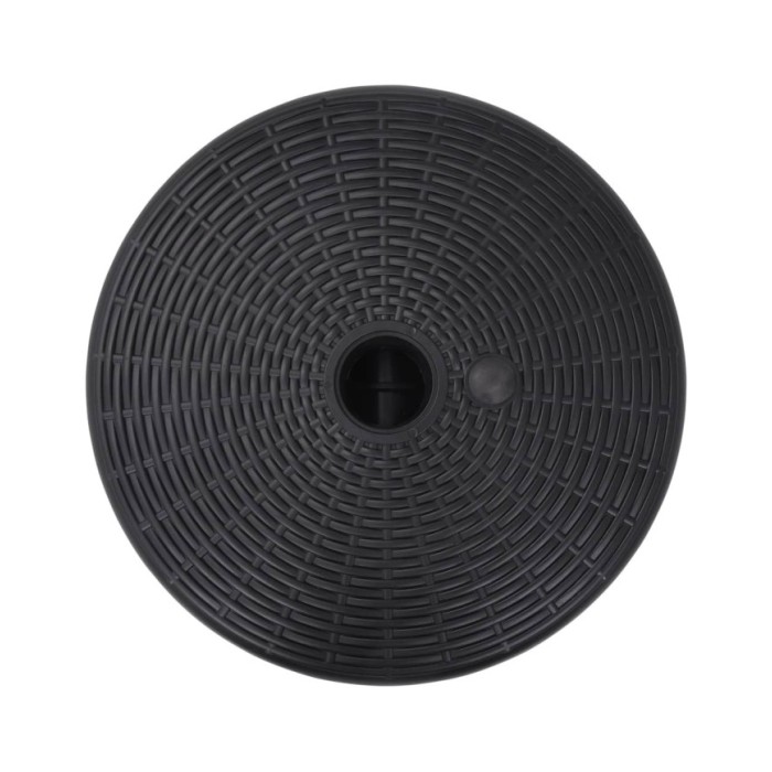 Socle de parasol Rempli de sable/d'eau 24 L Noir 
