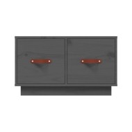 Table basse Gris 60x53x35 cm Bois massif de pin