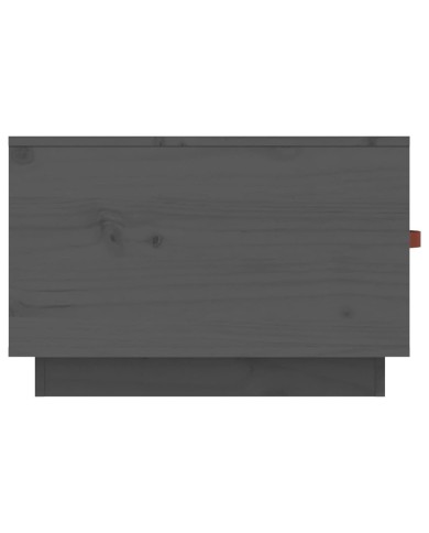 Table basse Gris 60x53x35 cm Bois massif de pin