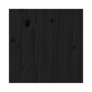 Table basse Noir 60x53x35 cm Bois massif de pin