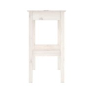 Table console Blanc 110x40x75 cm Bois de pin solide