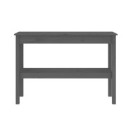 Table console Gris 110x40x75 cm Bois de pin solide