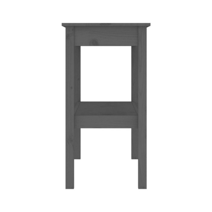 Table console Gris 110x40x75 cm Bois de pin solide