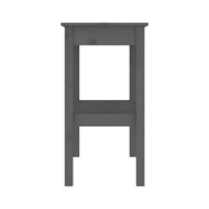 Table console Gris 110x40x75 cm Bois de pin solide