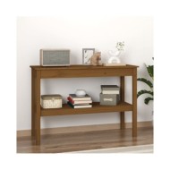 Table console Marron miel 110x40x75 cm Bois de pin solide
