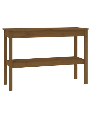 Table console Marron miel 110x40x75 cm Bois de pin solide
