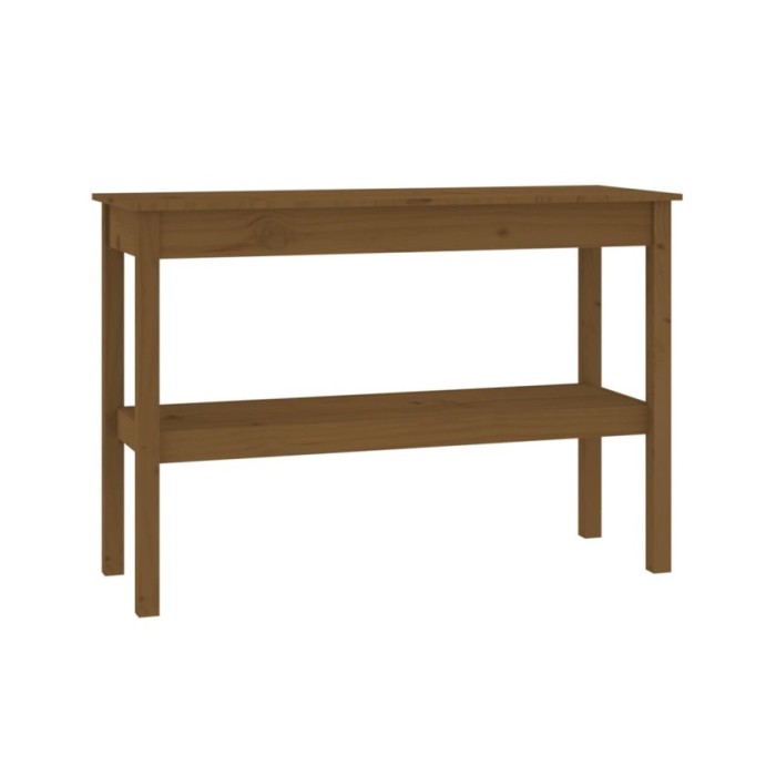 Table console Marron miel 110x40x75 cm Bois de pin solide