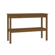 Table console Marron miel 110x40x75 cm Bois de pin solide