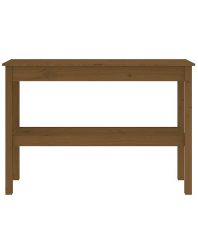 Table console Marron miel 110x40x75 cm Bois de pin solide