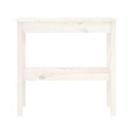 Table console Blanc 80x40x75 cm Bois de pin solide