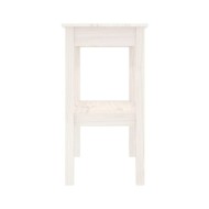 Table console Blanc 80x40x75 cm Bois de pin solide