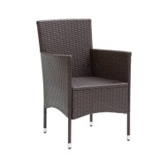 Chaises de jardin 2 pcs Noir PEHD Aspect de bois
