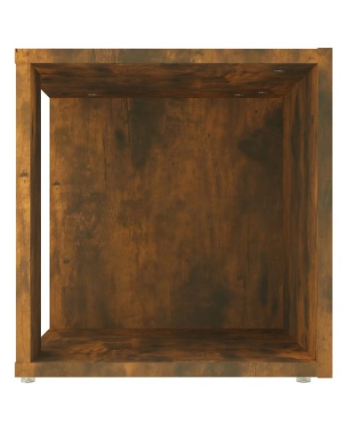 Table d'appoint Chêne fumé 33x33x34,5 cm Bois d'ingénierie