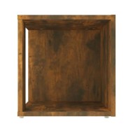 Table d'appoint Chêne fumé 33x33x34,5 cm Bois d'ingénierie