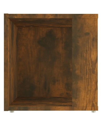 Table d'appoint Chêne fumé 33x33x34,5 cm Bois d'ingénierie