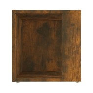 Table d'appoint Chêne fumé 33x33x34,5 cm Bois d'ingénierie