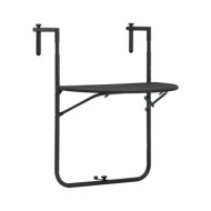 Table de balcon Marron 60x64x83,5 cm Plastique Aspect de rotin