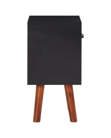 Bois d'acacia massif Table de chevet 40x30x57 cm