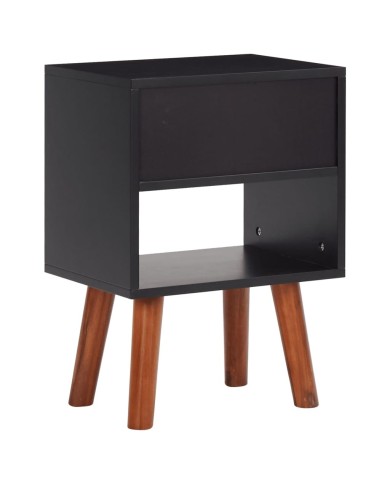 Bois d'acacia massif Table de chevet 40x30x57 cm