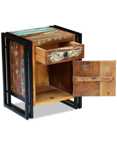 Table de chevet Bois de récupération massif