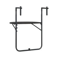 Table de balcon Marron 60x64x83,5 cm Plastique Aspect de rotin