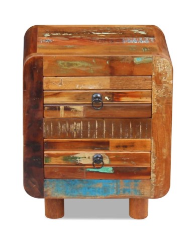 Table de chevet Bois de récupération massif 43 x 33 x 51 cm