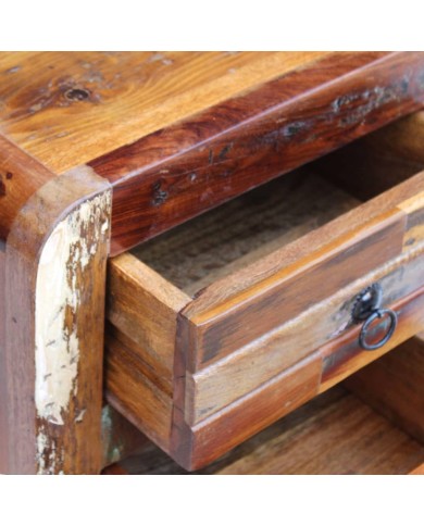 Table de chevet Bois de récupération massif 43 x 33 x 51 cm
