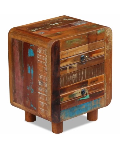 Table de chevet Bois de récupération massif 43 x 33 x 51 cm