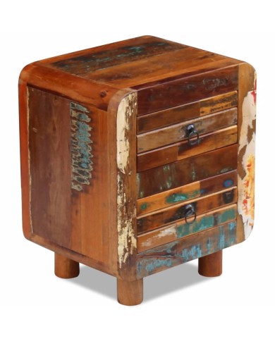 Table de chevet Bois de récupération massif 43 x 33 x 51 cm